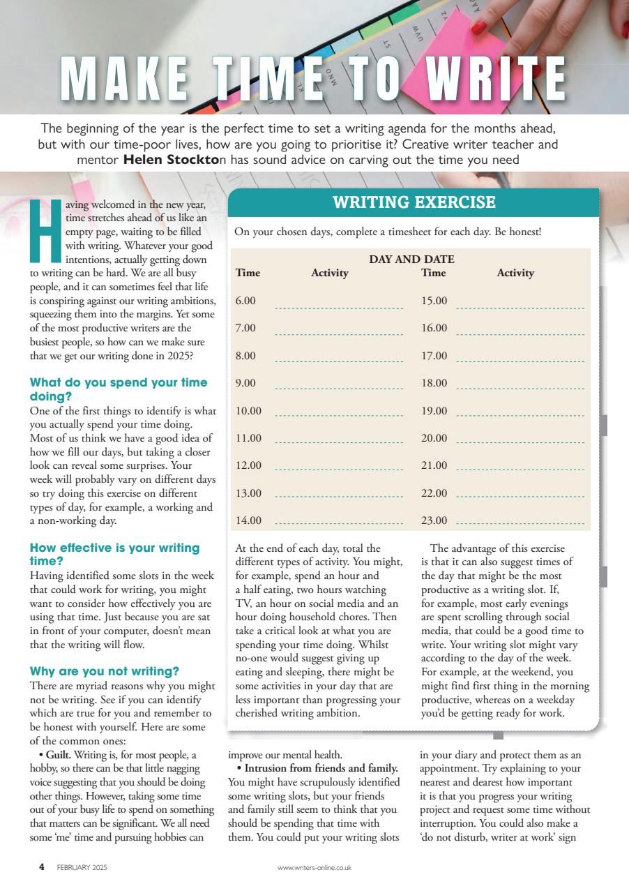 Writing Magazine Preview Pages