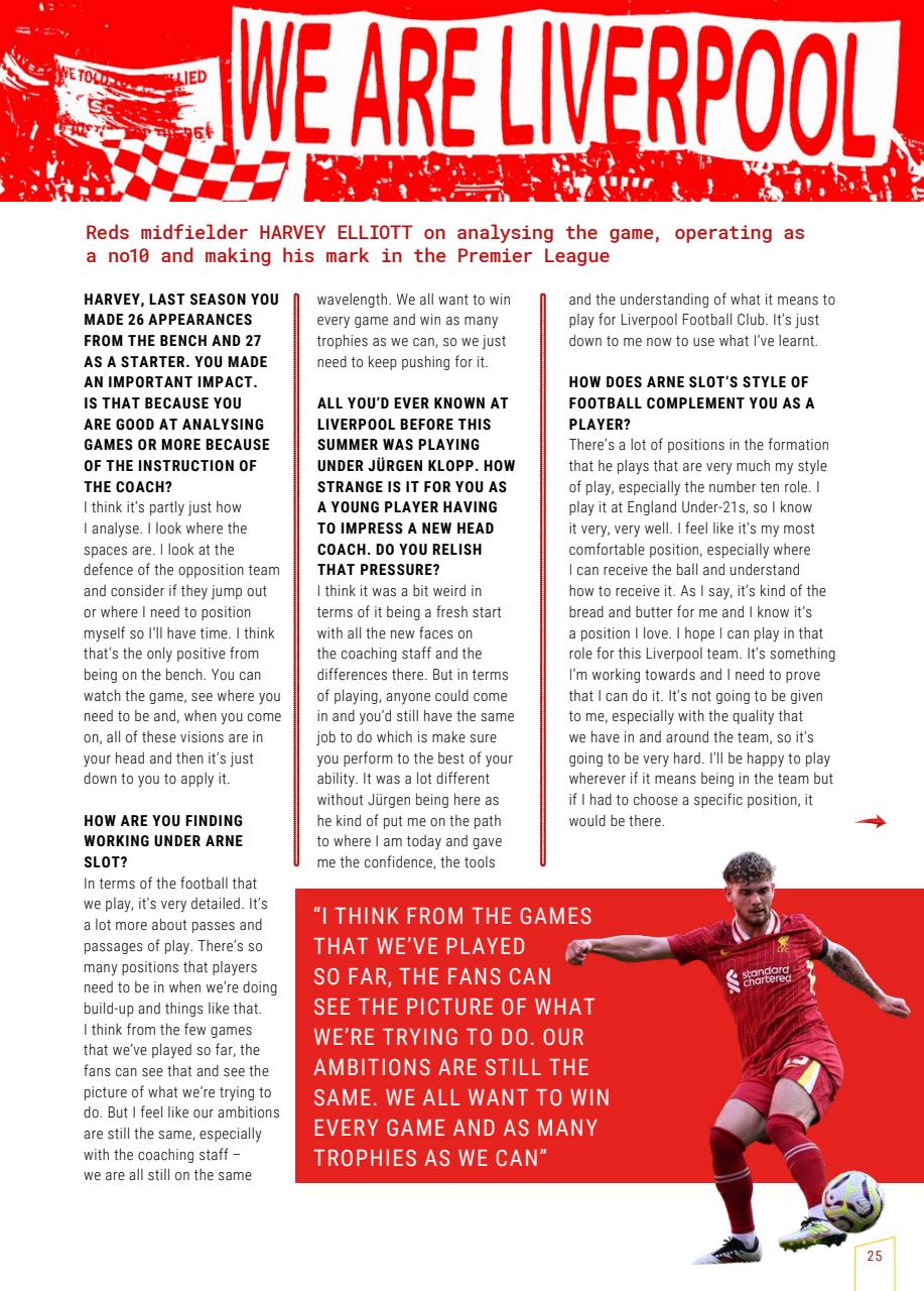 Liverpool FC Programmes Preview Pages
