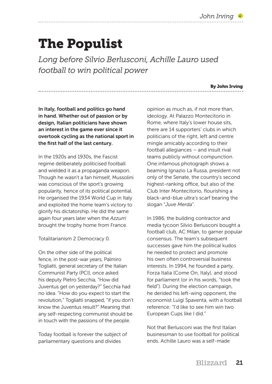 The Blizzard Preview Pages