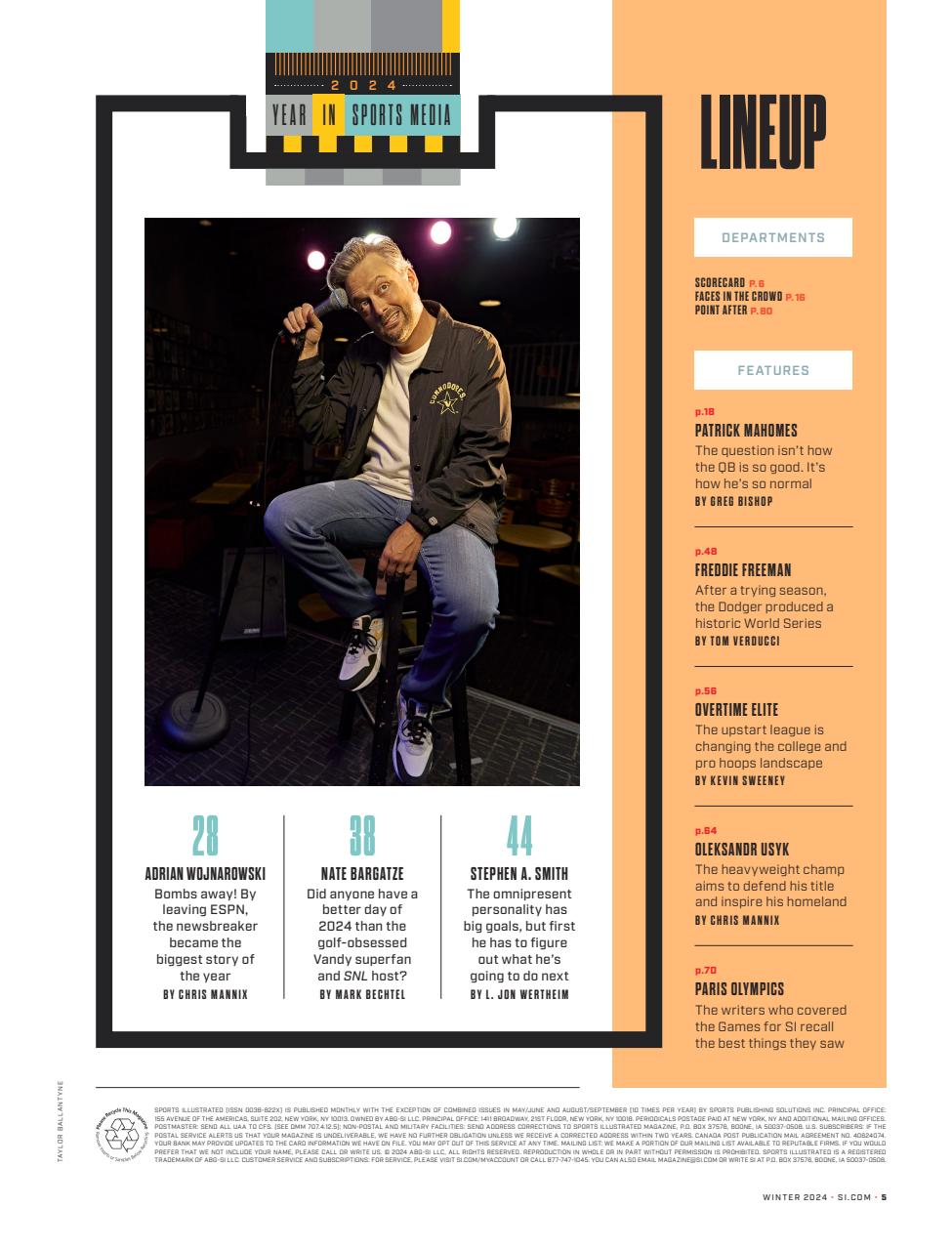 Sports Illustrated Preview Pages