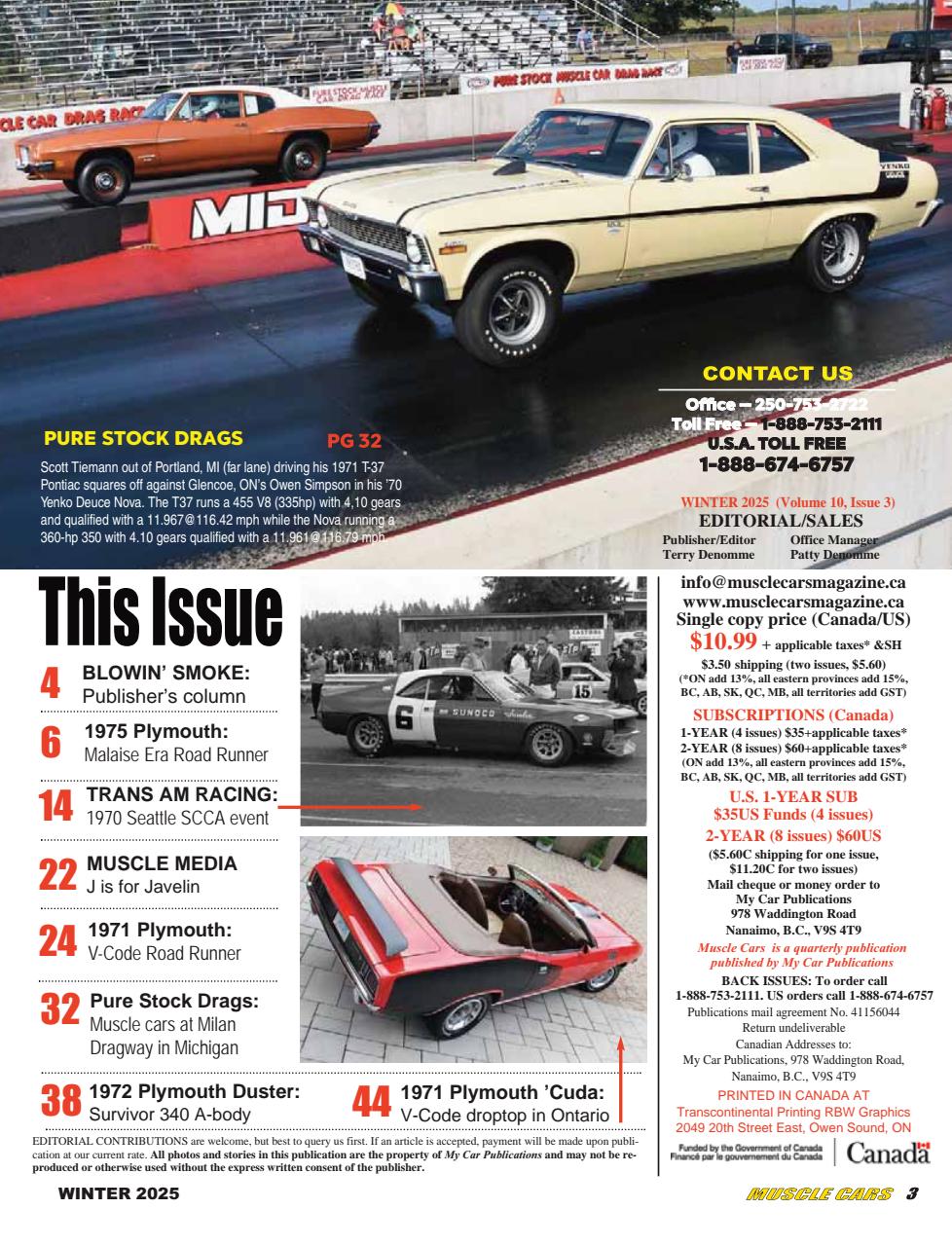 Muscle Cars Preview Pages