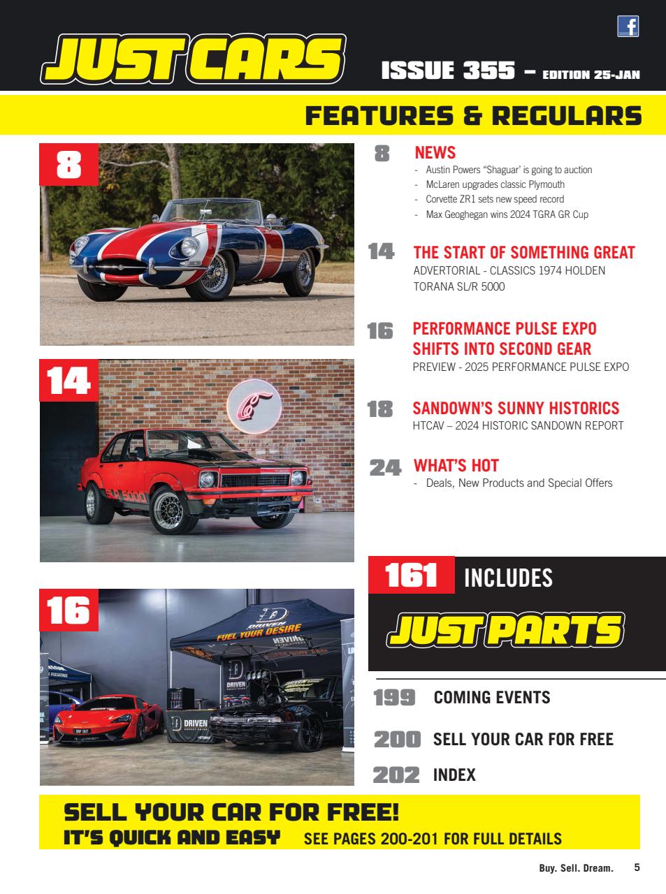 JUST CARS Preview Pages