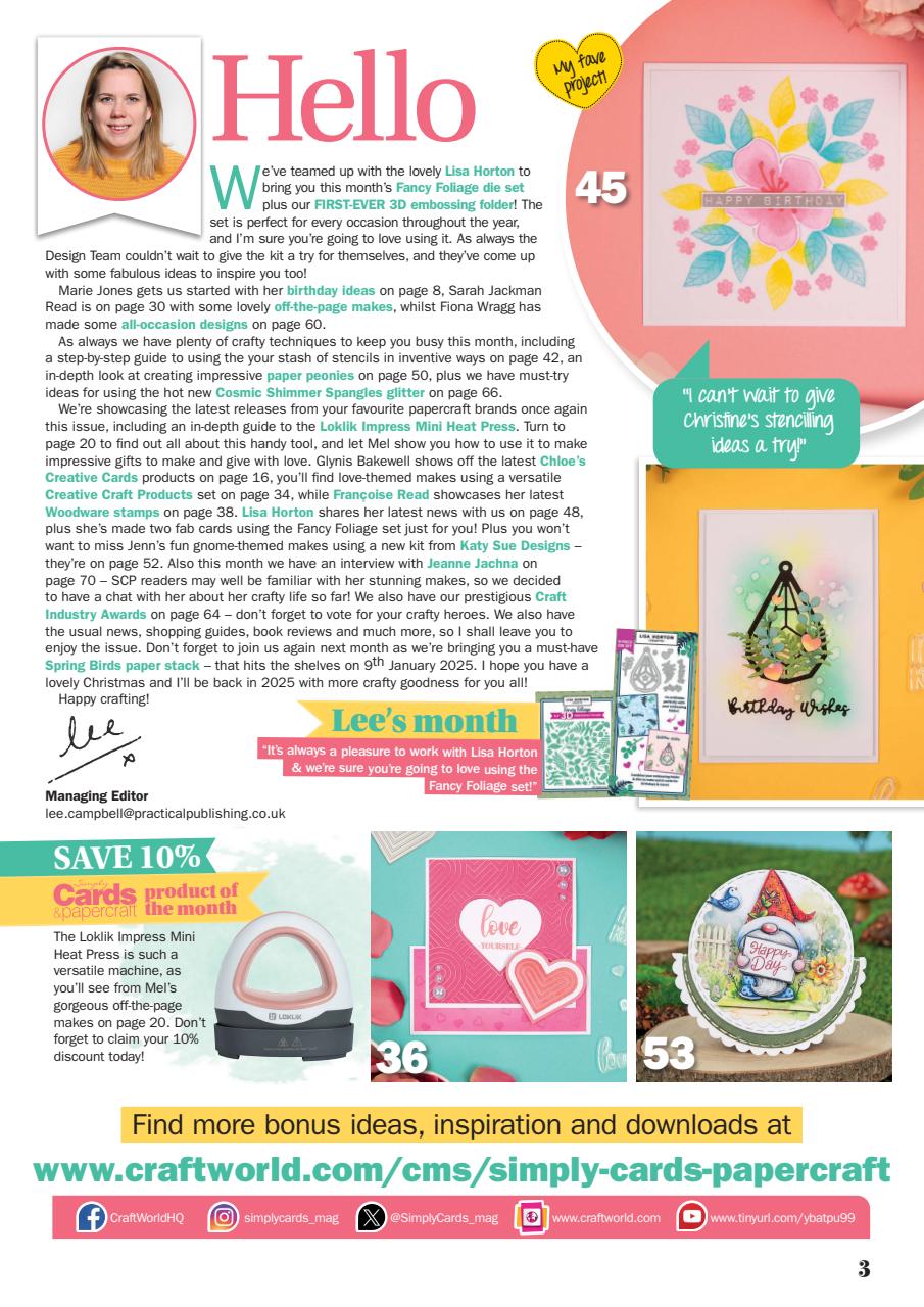 Simply Cards & Papercraft Preview Pages