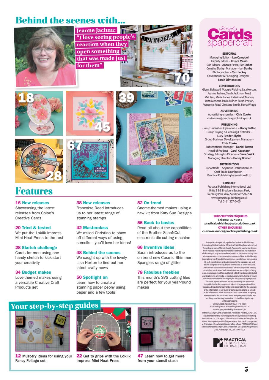 Simply Cards & Papercraft Preview Pages