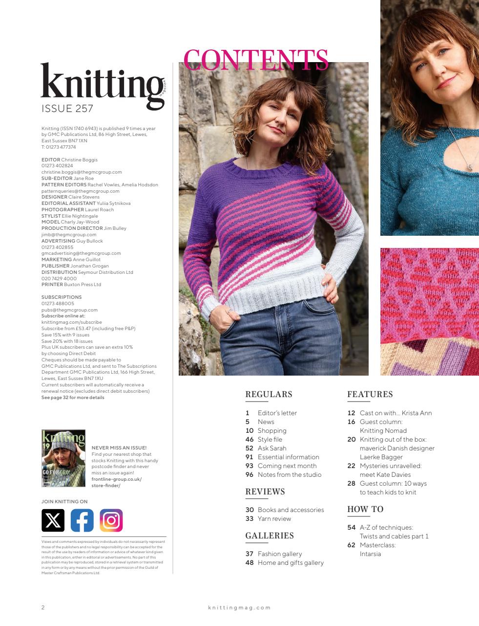 Knitting Preview Pages