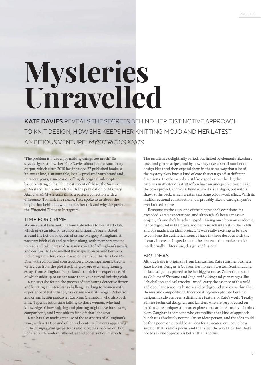 Knitting Preview Pages