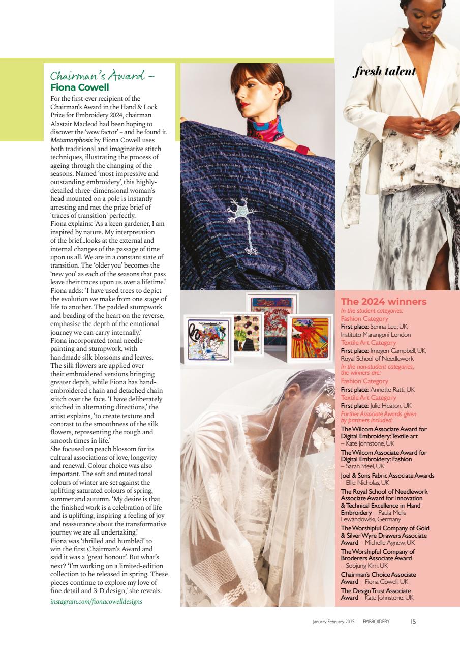 Embroidery Magazine Preview Pages