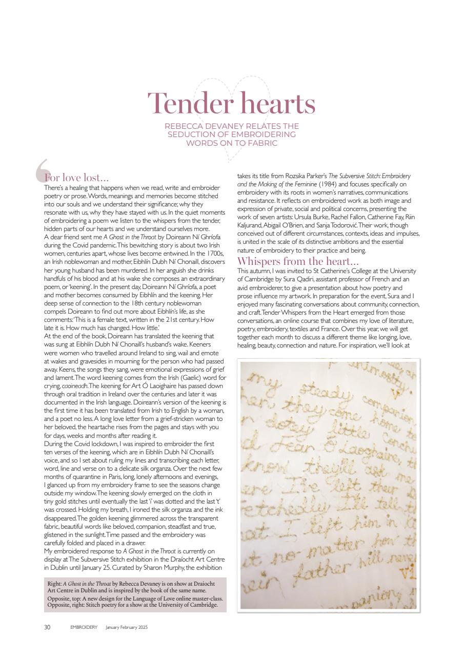 Embroidery Magazine Preview Pages