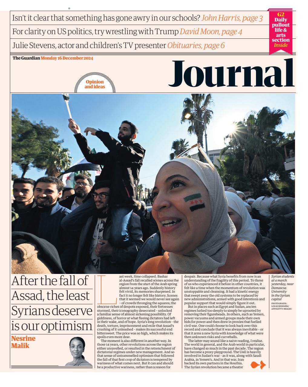 The Guardian Newspaper Preview Pages