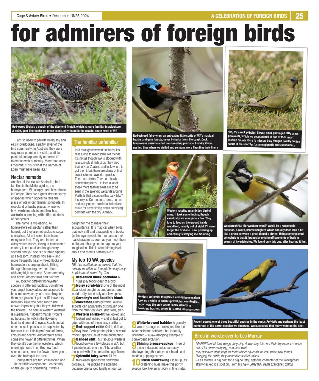 Cage & Aviary Birds Preview Pages