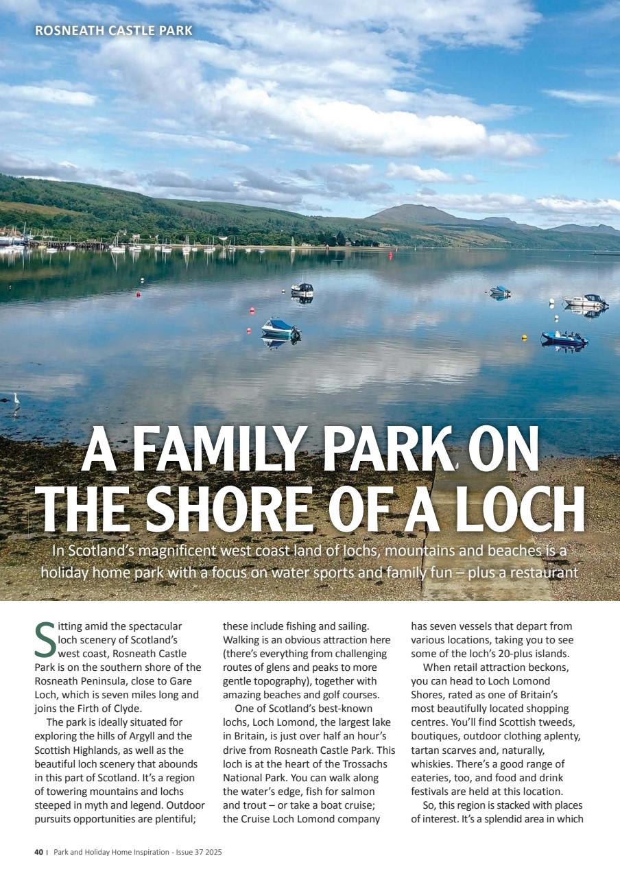 Park and Holiday Home Inspiration magazine Preview Pages