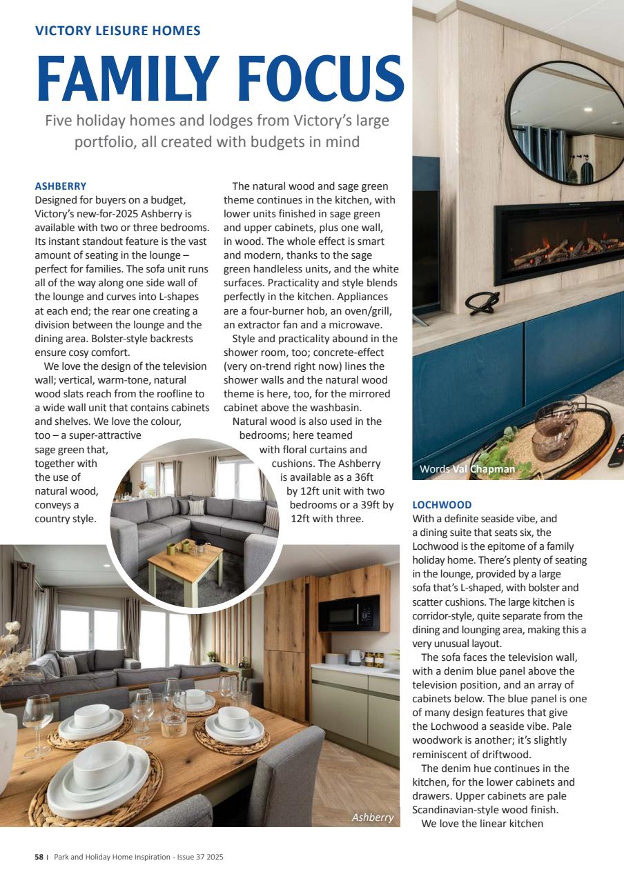 Park and Holiday Home Inspiration magazine Preview Pages
