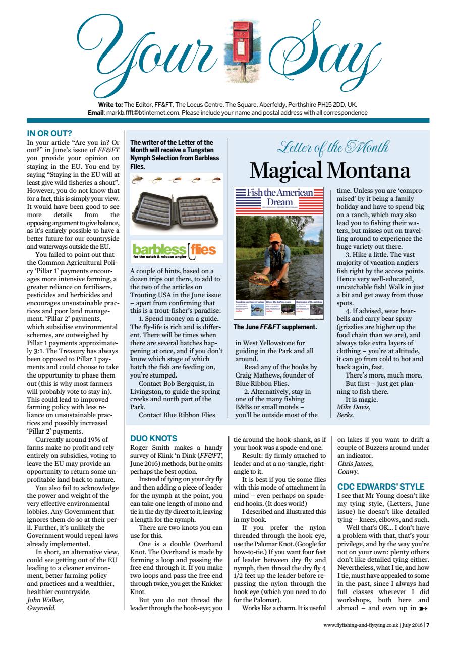 Fly Fishing and Fly Tying Preview Pages