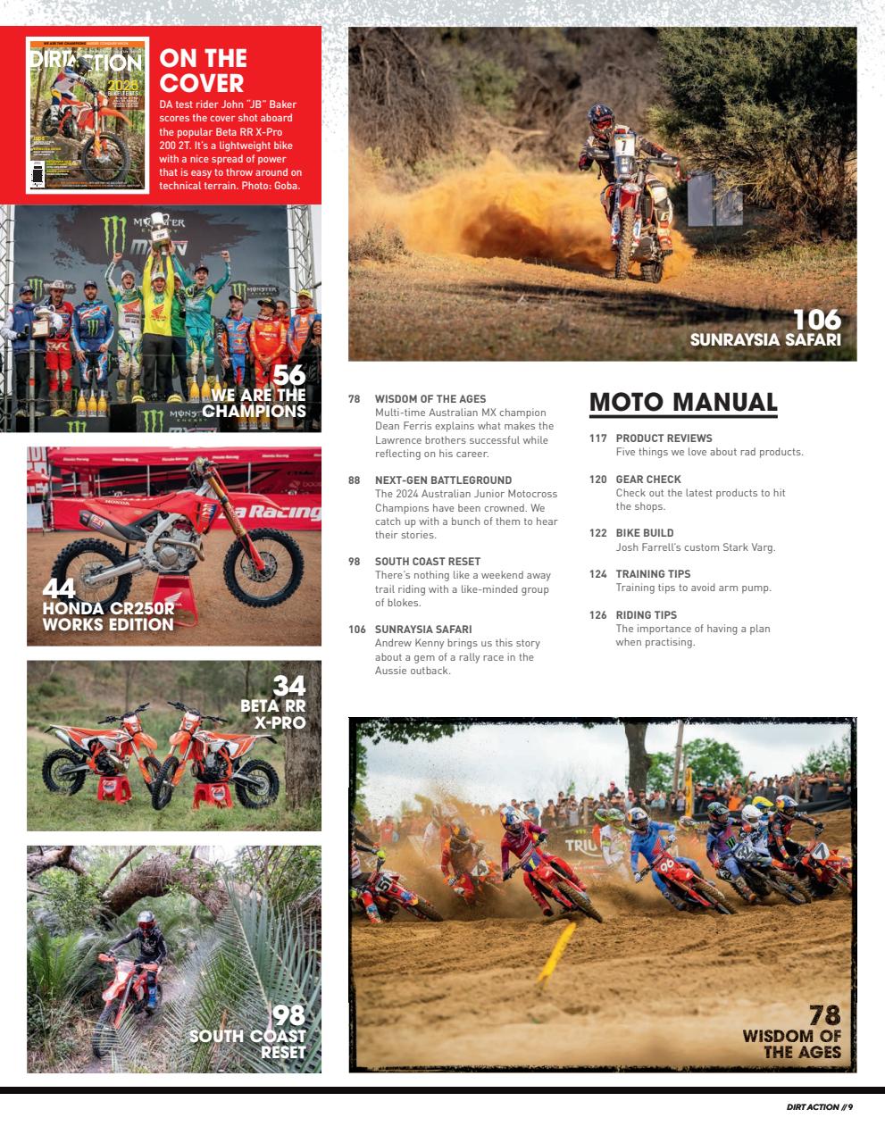 Dirt Action Preview Pages