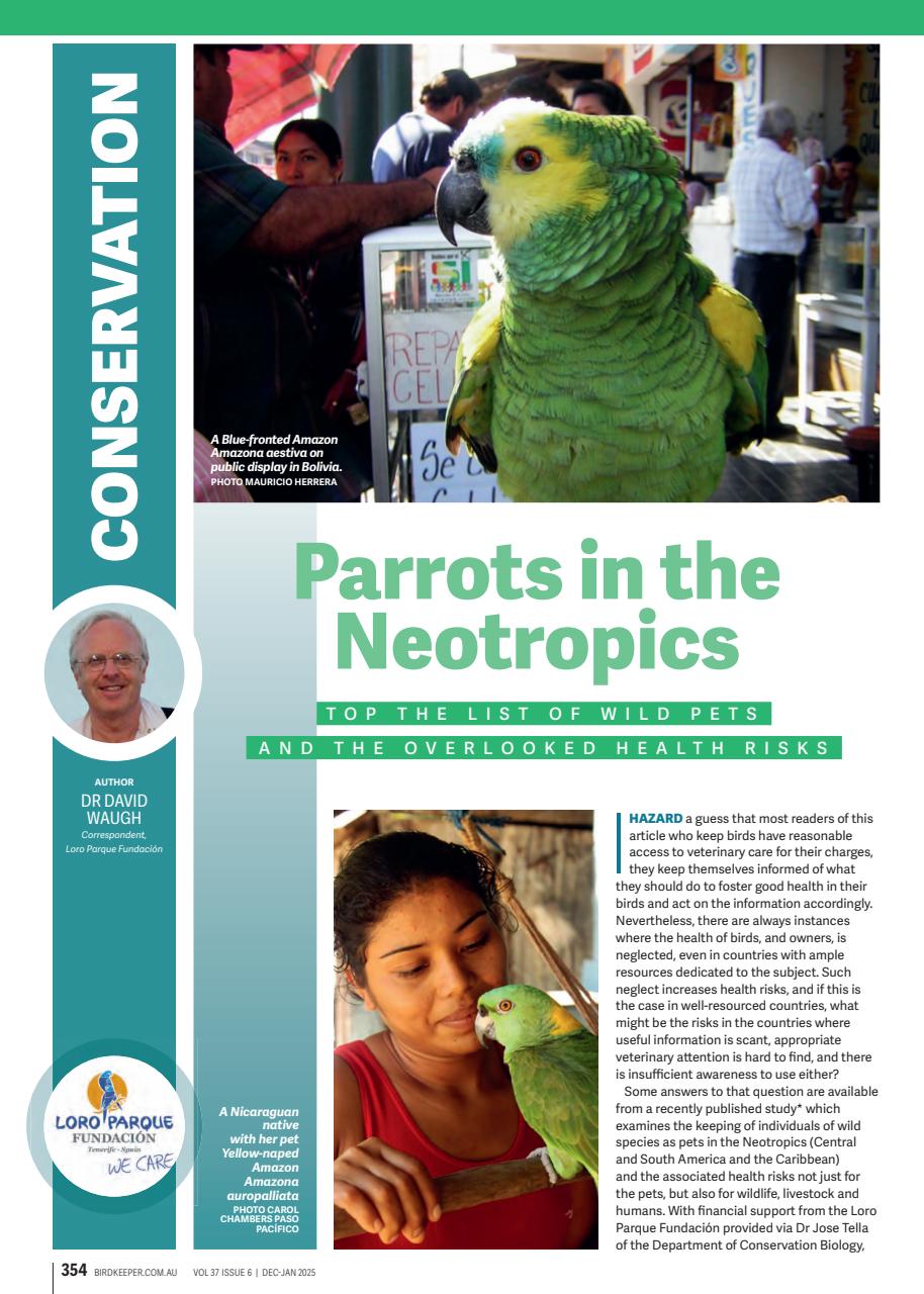 Australian Birdkeeper Magazine Preview Pages