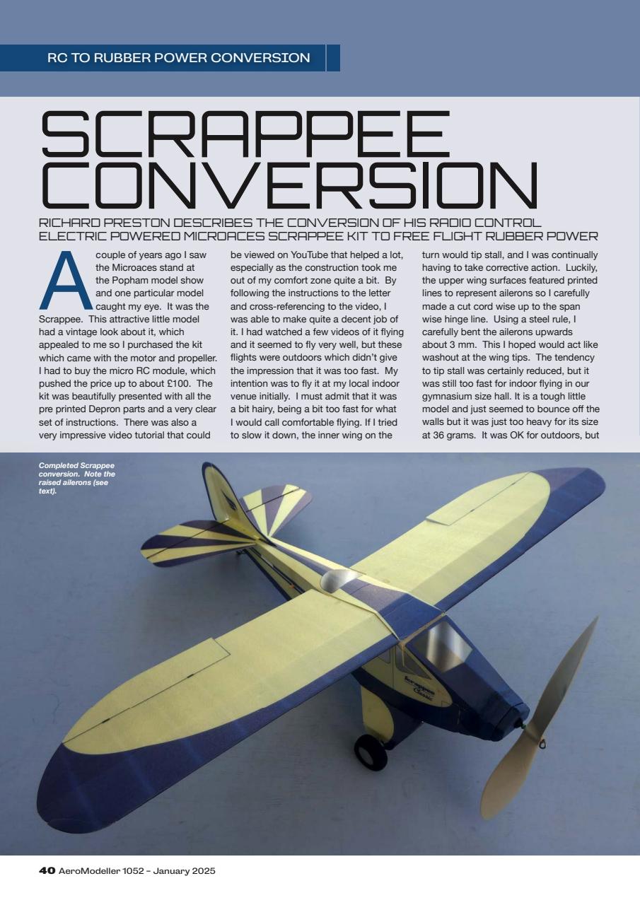 AeroModeller Magazine - Jan 25 Zurück Ausgabe