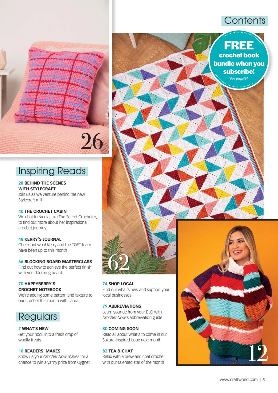 Crochet Now Magazine Preview Pages