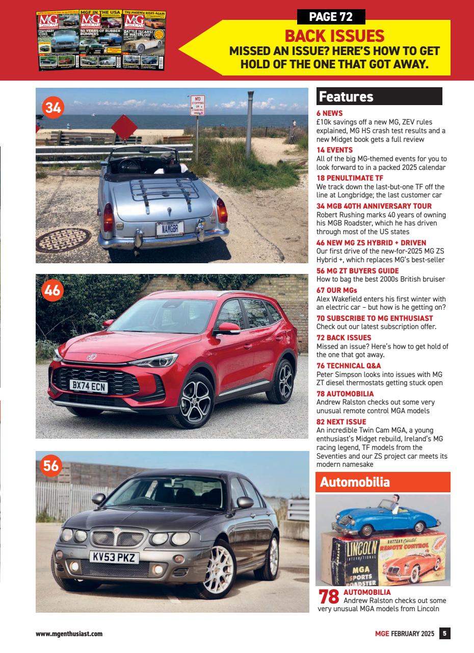 MG Enthusiast Preview Pages