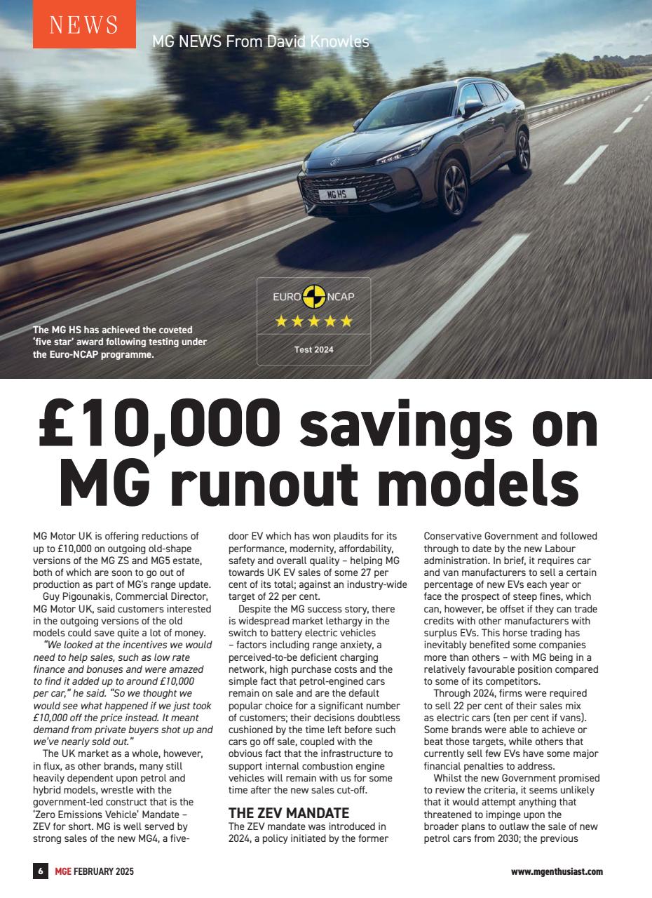 MG Enthusiast Preview Pages