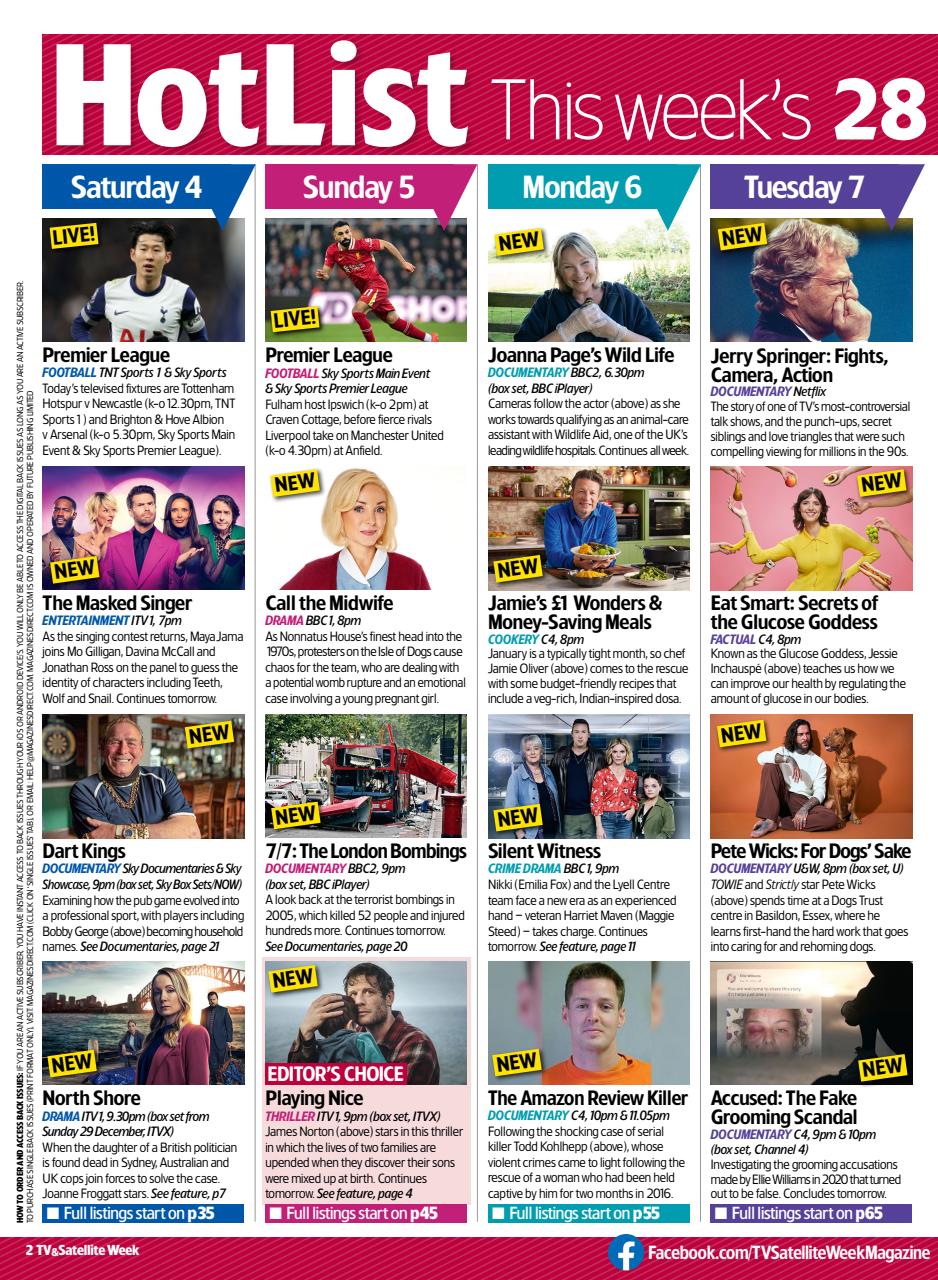 TV & Satellite Week Preview Pages