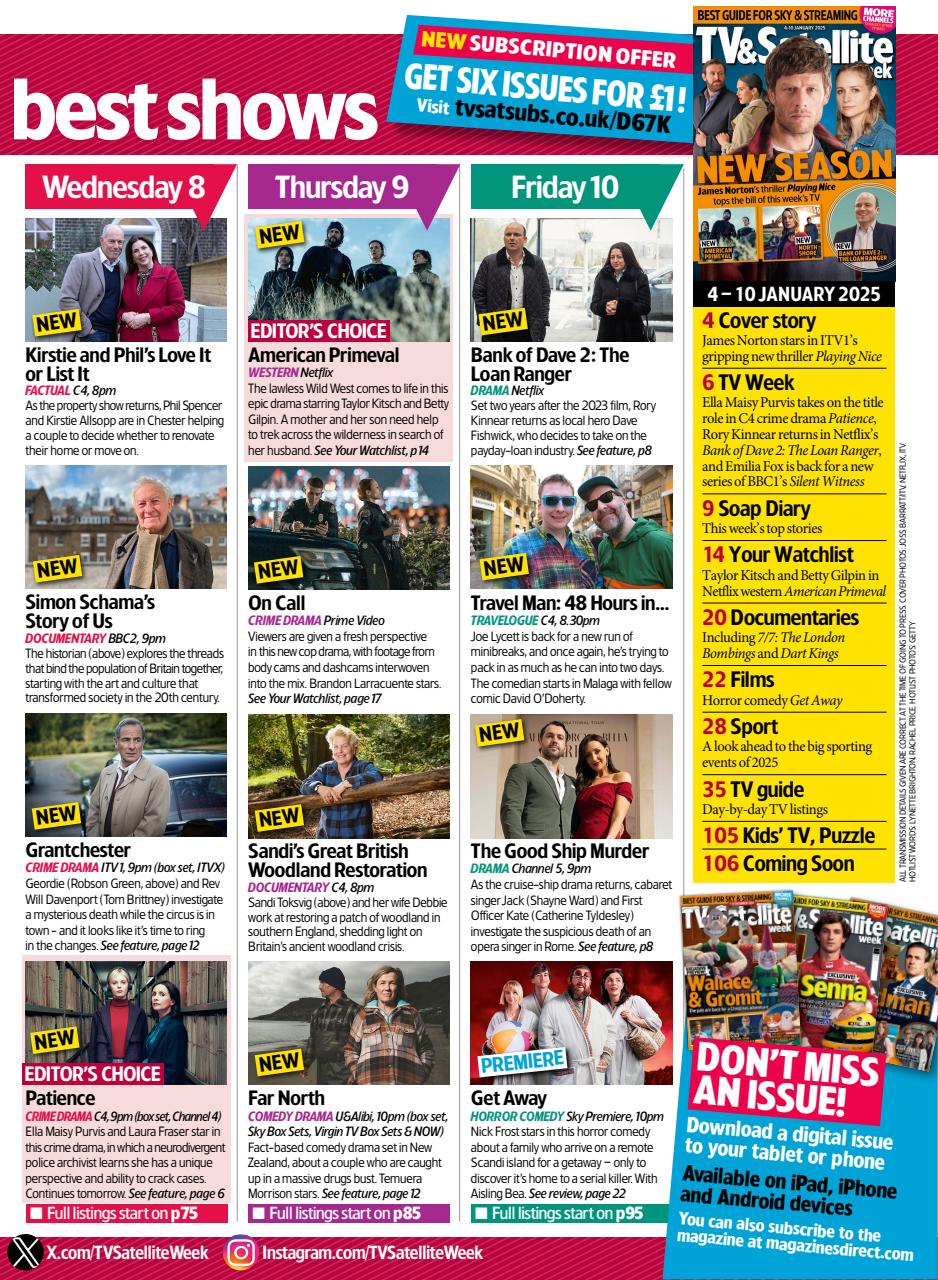 TV & Satellite Week Preview Pages