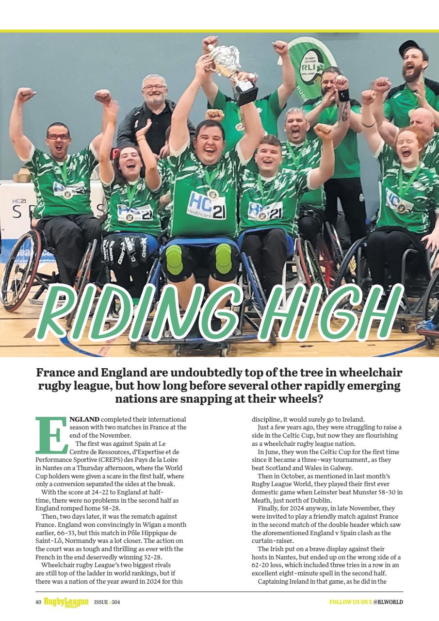 Rugby League World Preview Pages