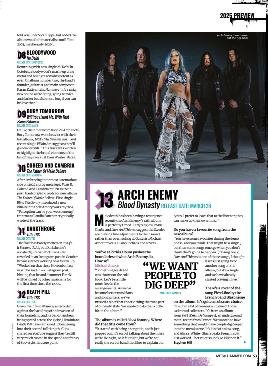 Metal Hammer Preview Pages
