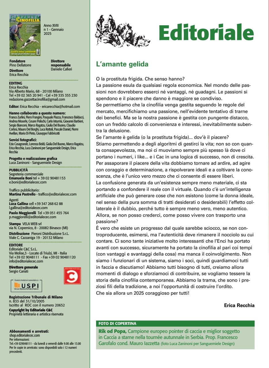 La Gazzetta Della Cinofilia Venatoria Preview Pages