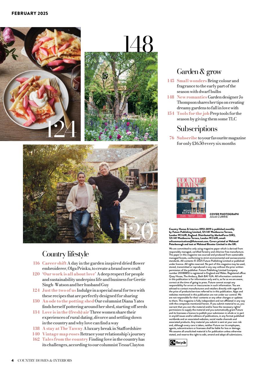 Country Homes & Interiors Magazine - February 2025 Subscriptions ...