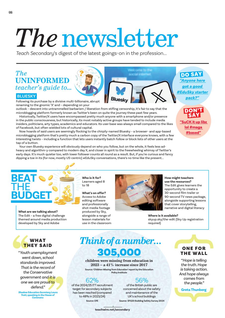 Teach Secondary Preview Pages