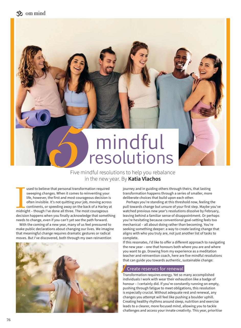 OM Yoga Magazine Preview Pages
