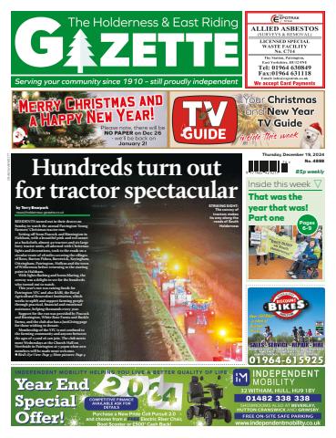 The Holderness & Hornsea Gazette issue Holderness Gazette Dec 19, 2024