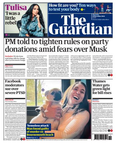 The Guardian Newspaper issue Thursday, 19 December 2024