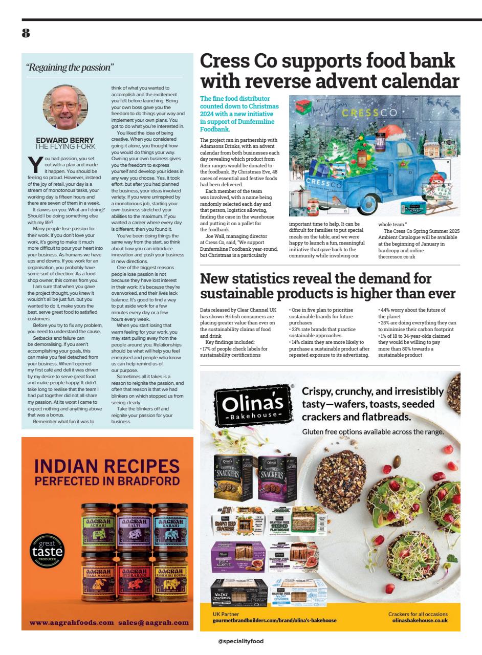 Speciality Food Preview Pages