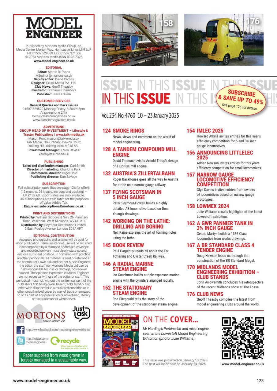 Model Engineer Preview Pages