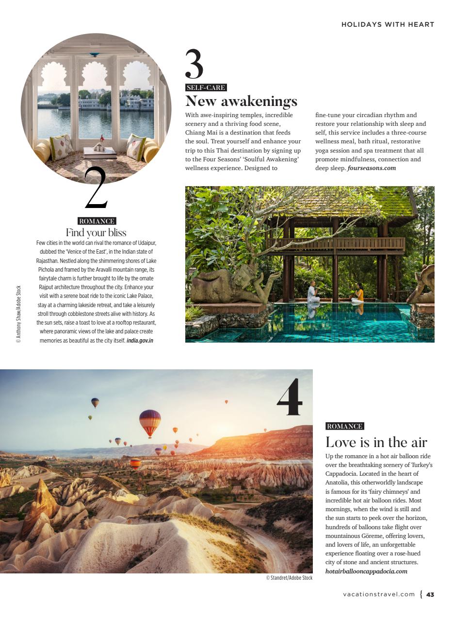 Vacations & Travel Preview Pages