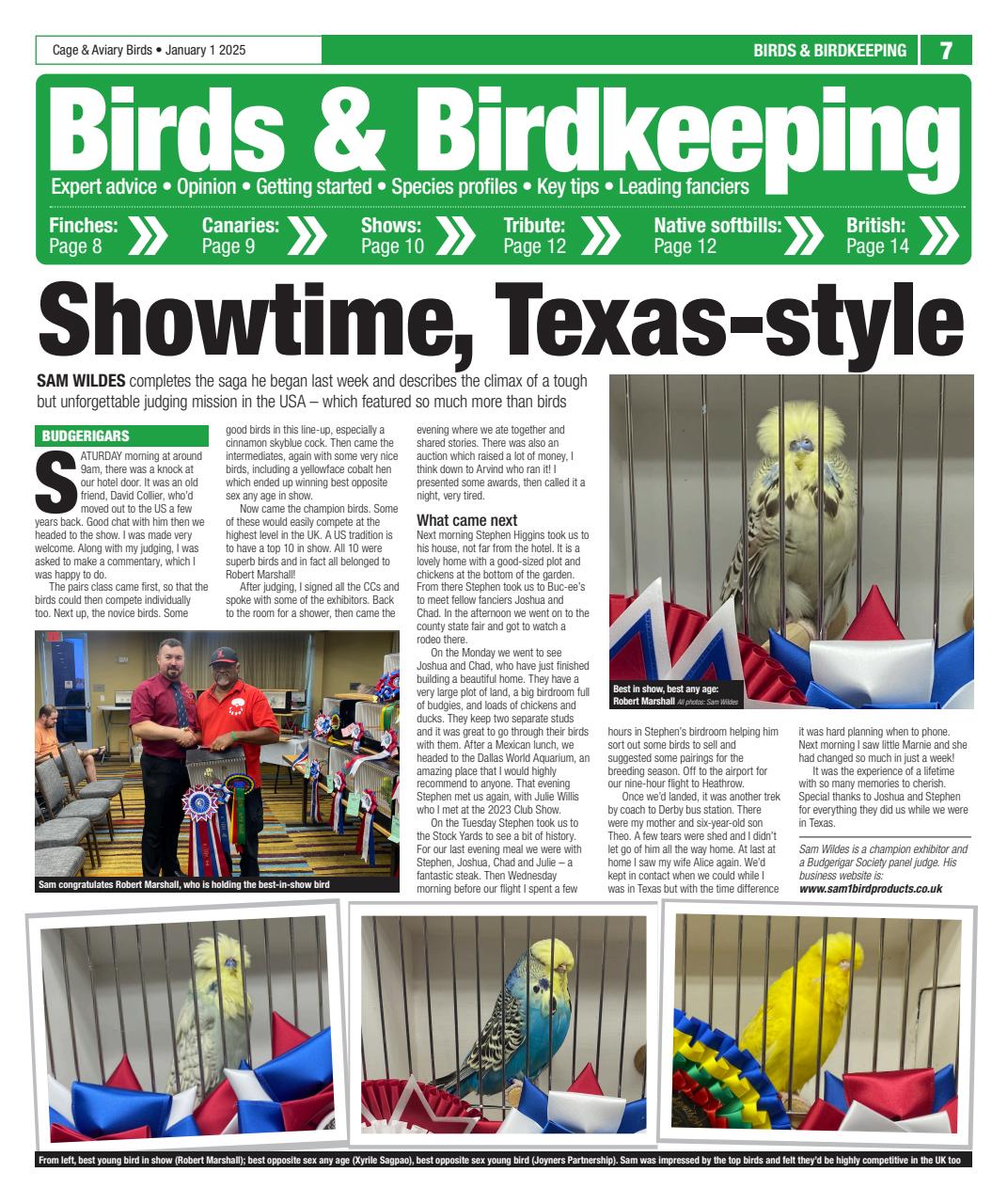 Cage & Aviary Birds Preview Pages