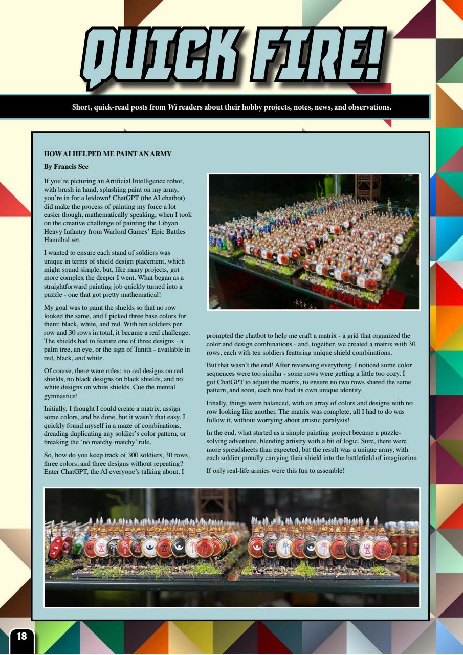 Wargames Illustrated Preview Pages