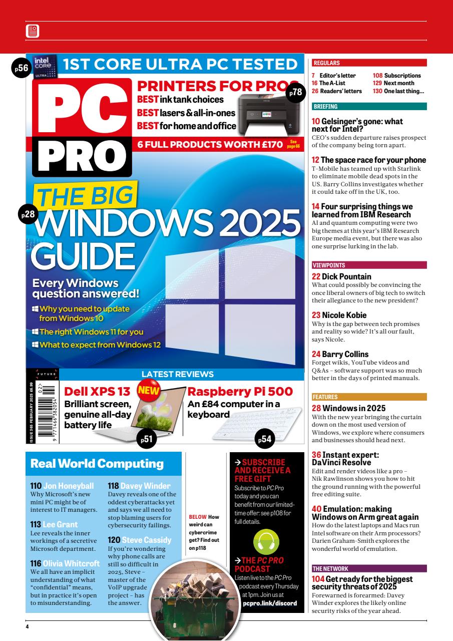 PC Pro Preview Pages