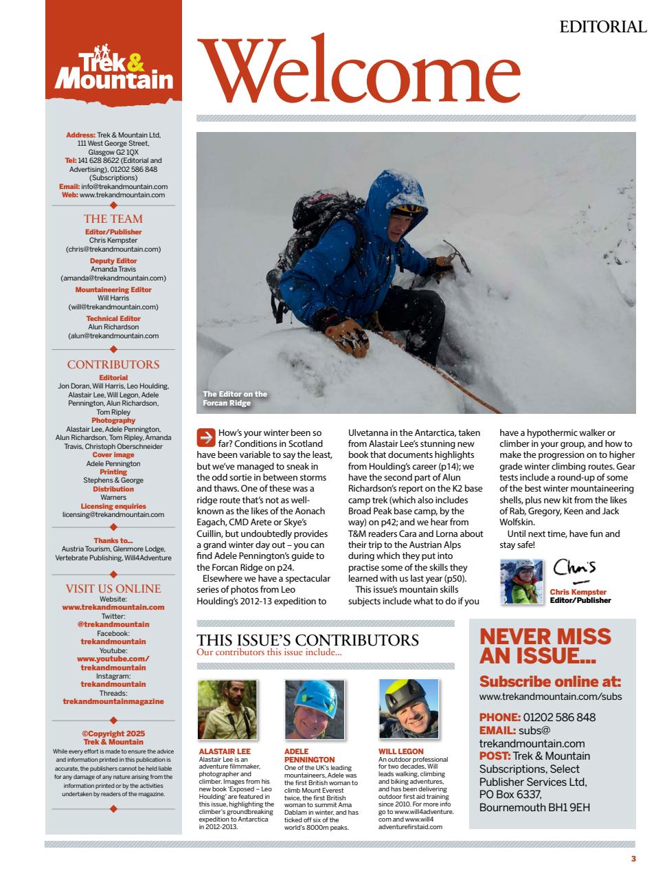 Trek & Mountain Magazine Preview Pages