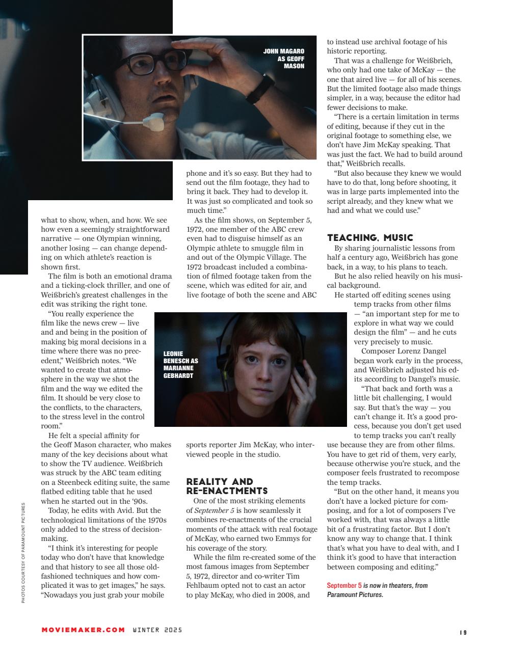 MovieMaker Magazine Preview Pages