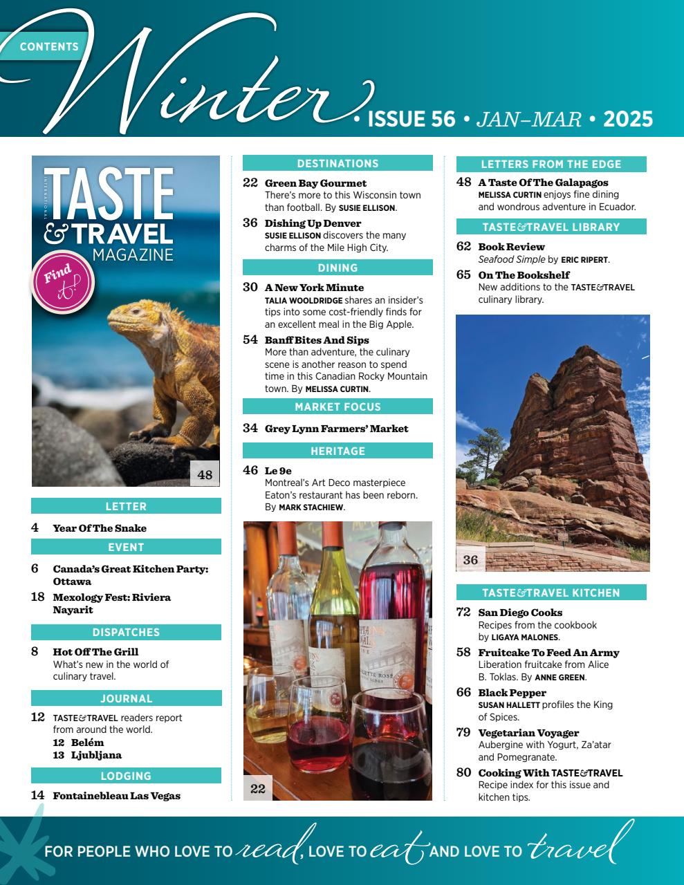 Taste & Travel International Preview Pages