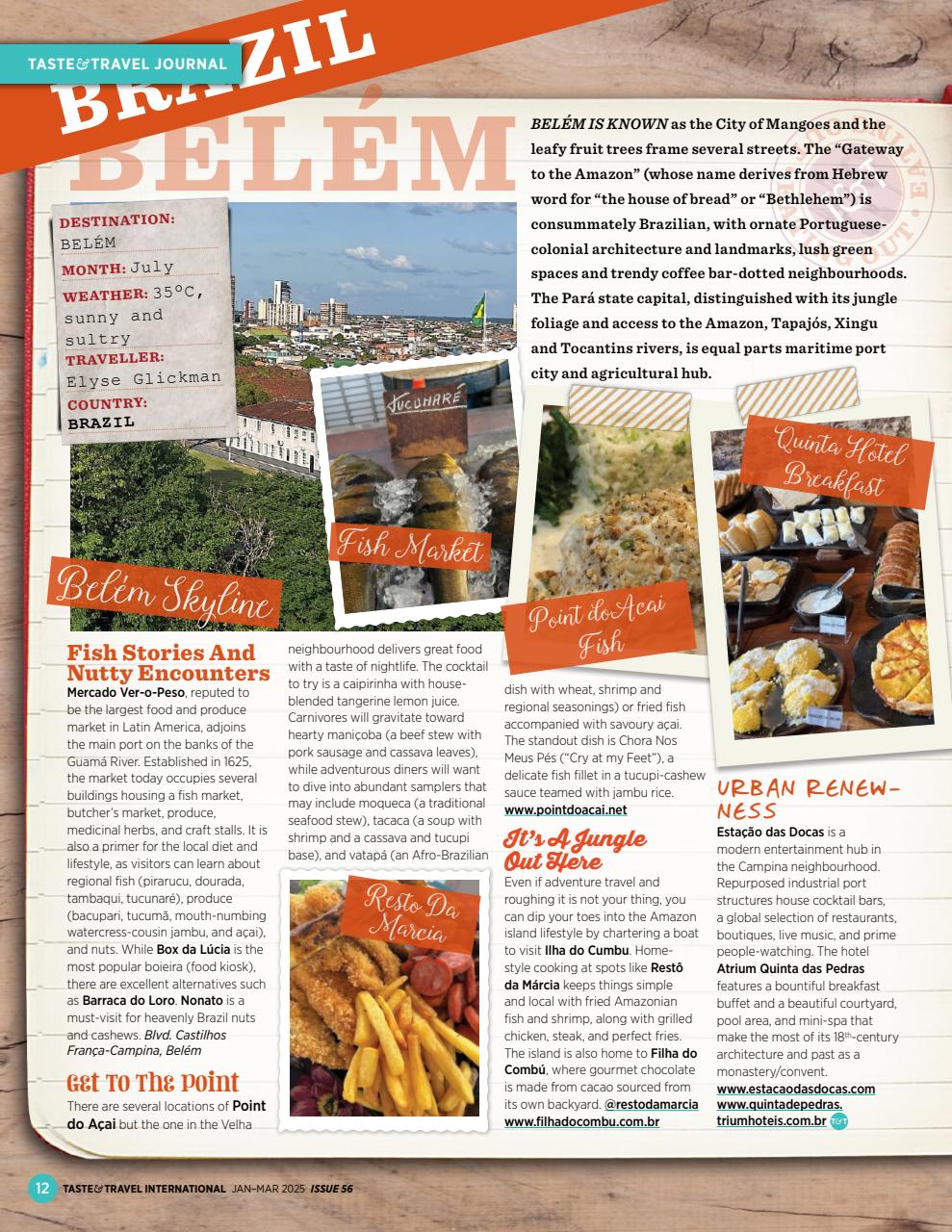 Taste & Travel International Preview Pages