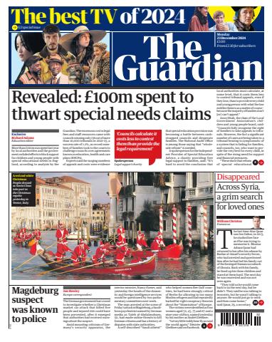 The Guardian Newspaper issue Monday, 23 December 2024