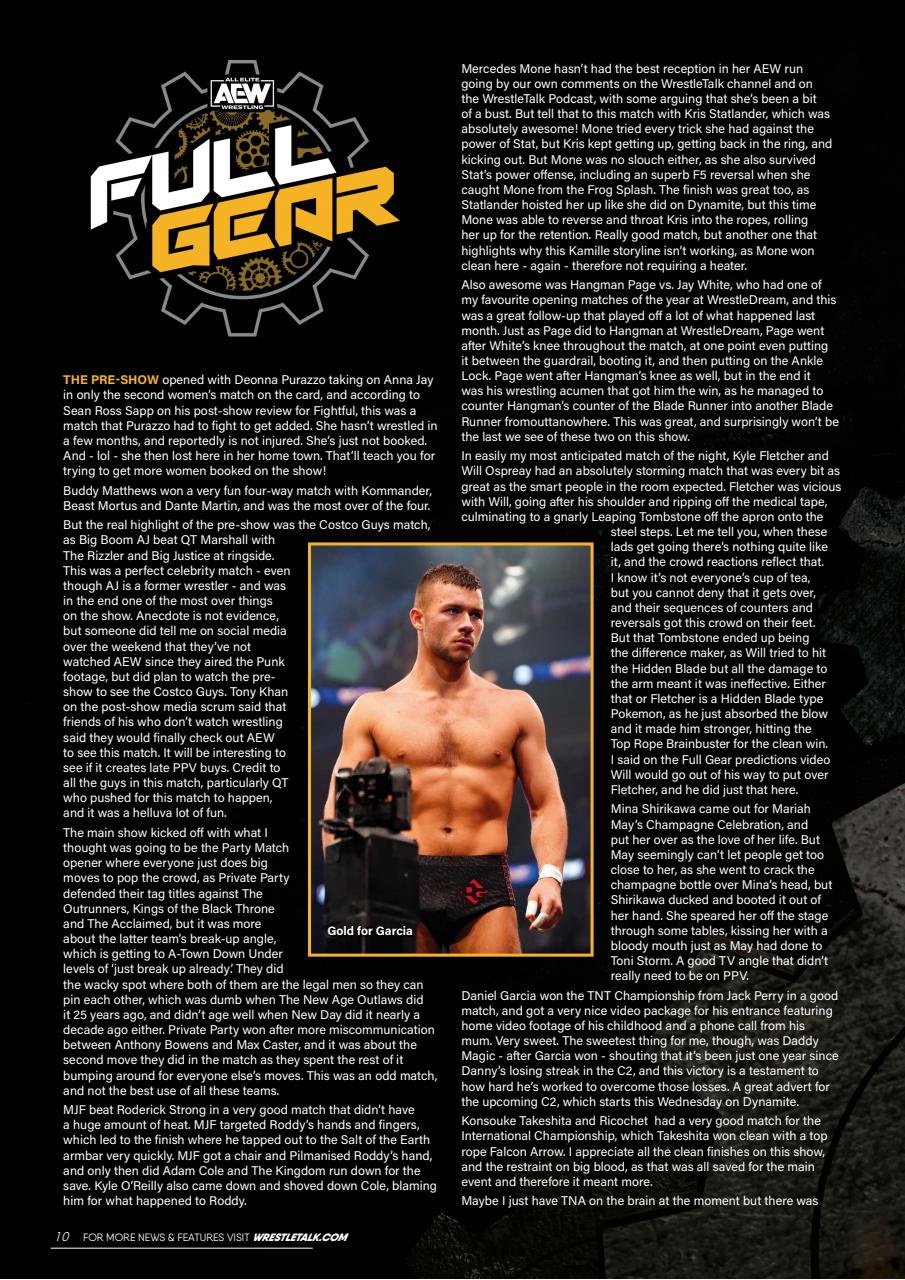 Wrestletalk Magazine Preview Pages