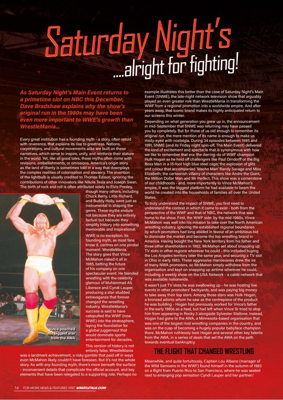 Wrestletalk Magazine Preview Pages