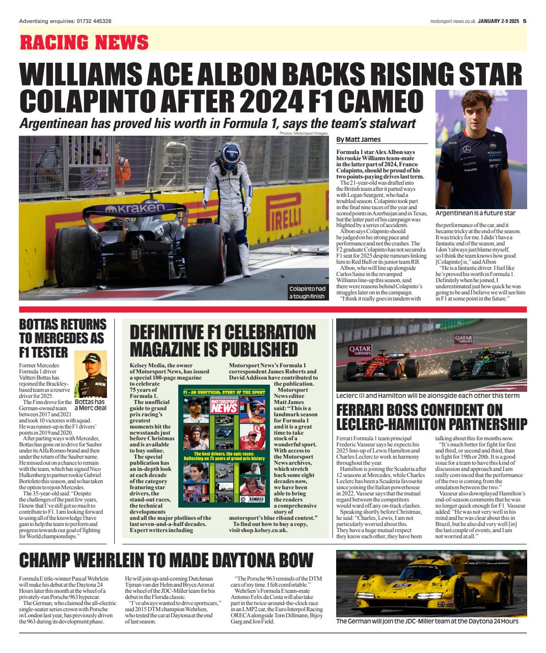 Motorsport News Preview Pages