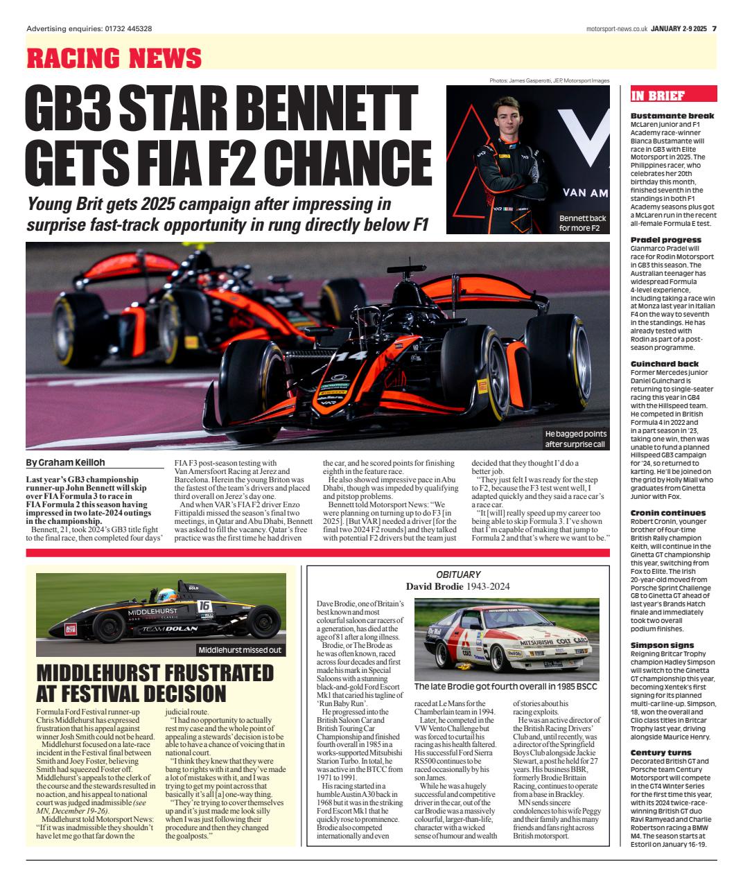 Motorsport News Preview Pages