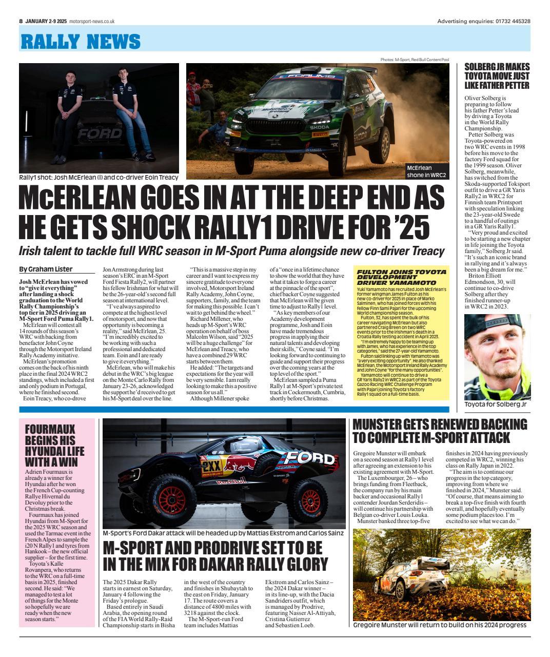 Motorsport News Preview Pages