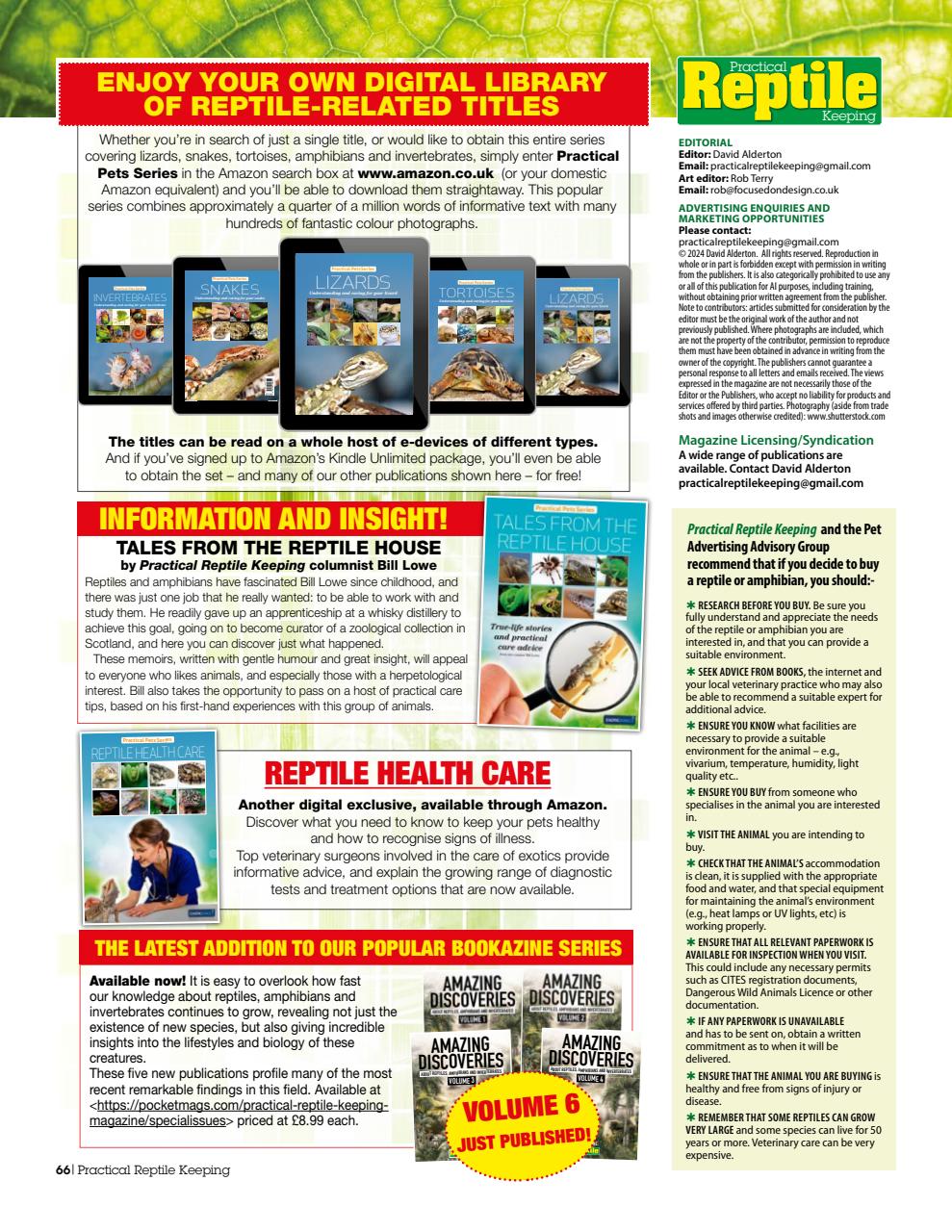 Practical Reptile Keeping Preview Pages